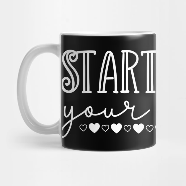 Start Living Your Dream. Beautiful Typography Dream Quote. by That Cheeky Tee